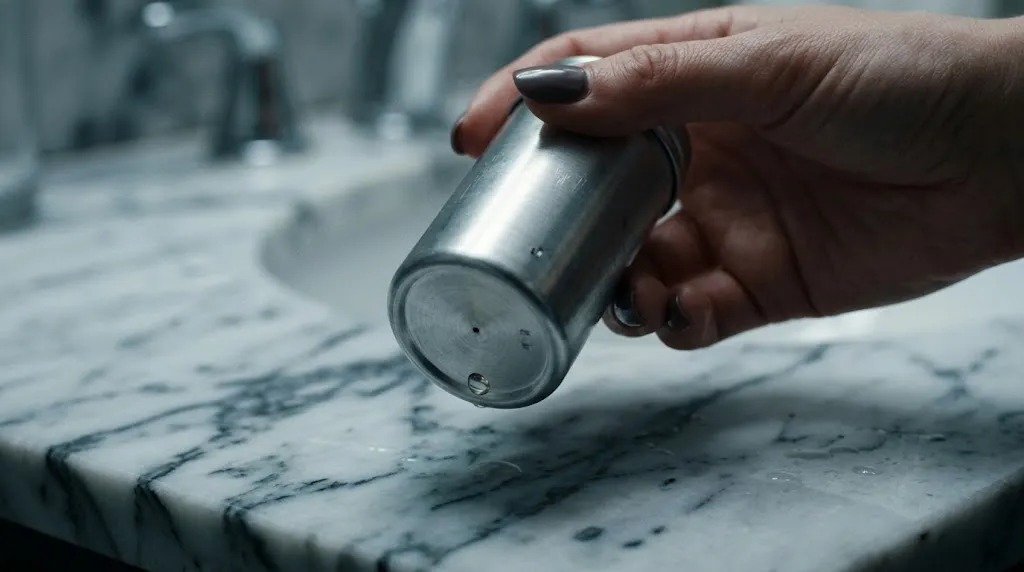 The tampered suppressant canister with a sealed pinhole
